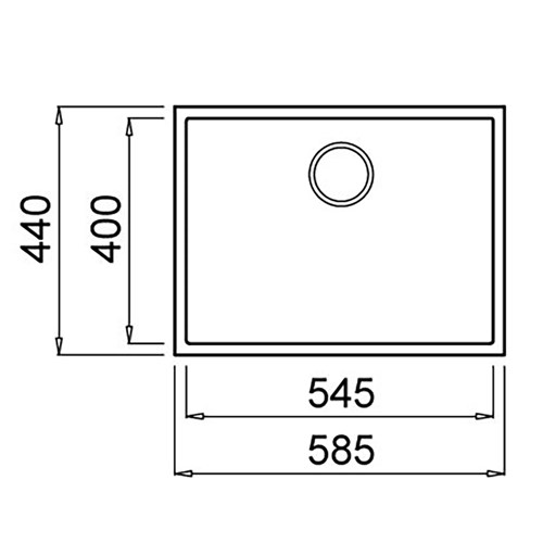 Elleci Kertek+ Crisp White 540X400 Undermount Sink